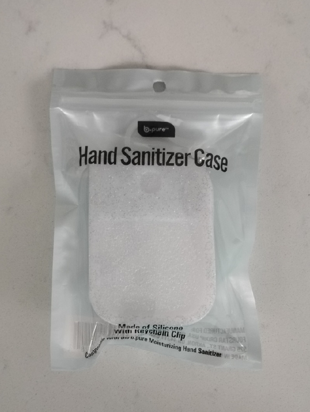 b.pure Hand Sanitizer Case - Frosted White
